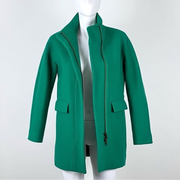 J. Crew Kelly Green Stadium Cloth Wool Coat - Picture 5 of 16
